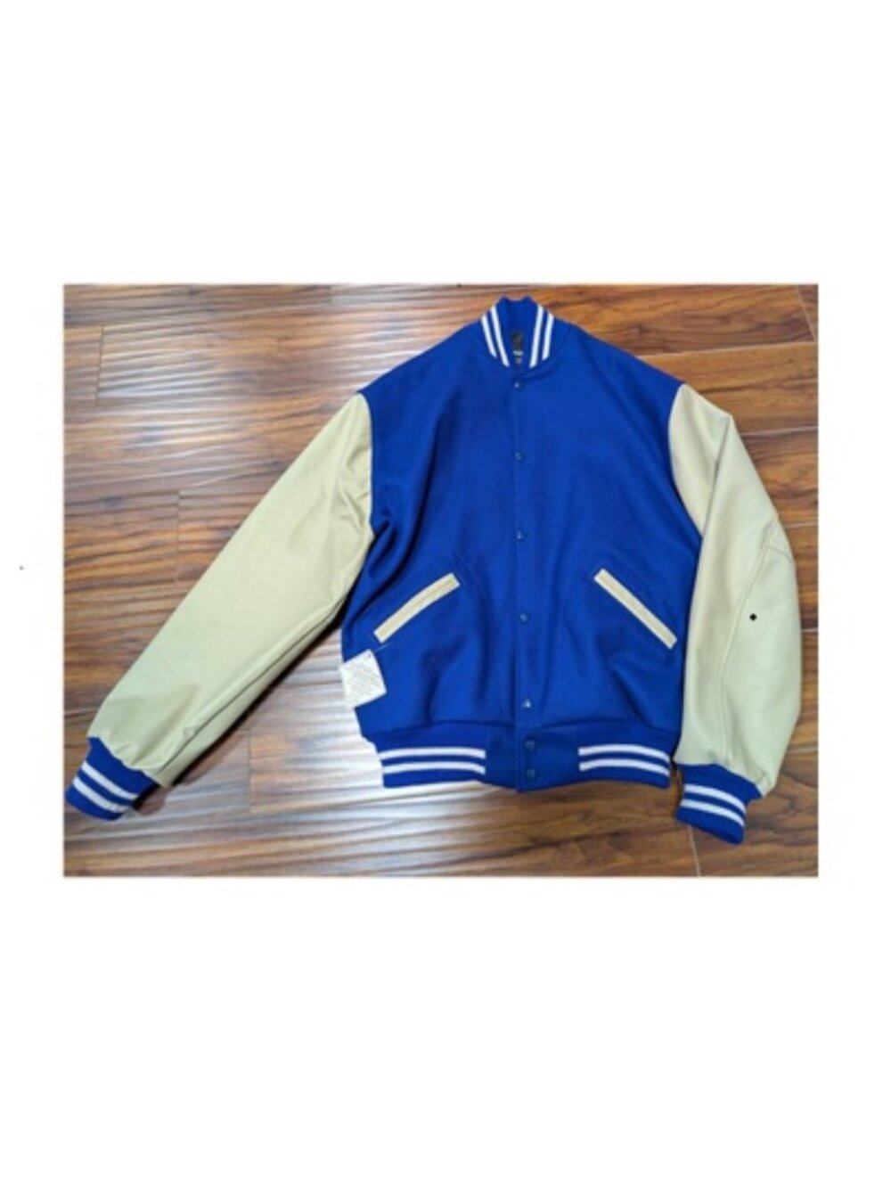 Settlemier's 225101 Letterman Jacket - Royal/Bone